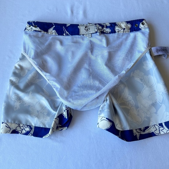 Ted Baker Haynee Floral Swim Trunks with adjustable waistband - Picture 14 of 14